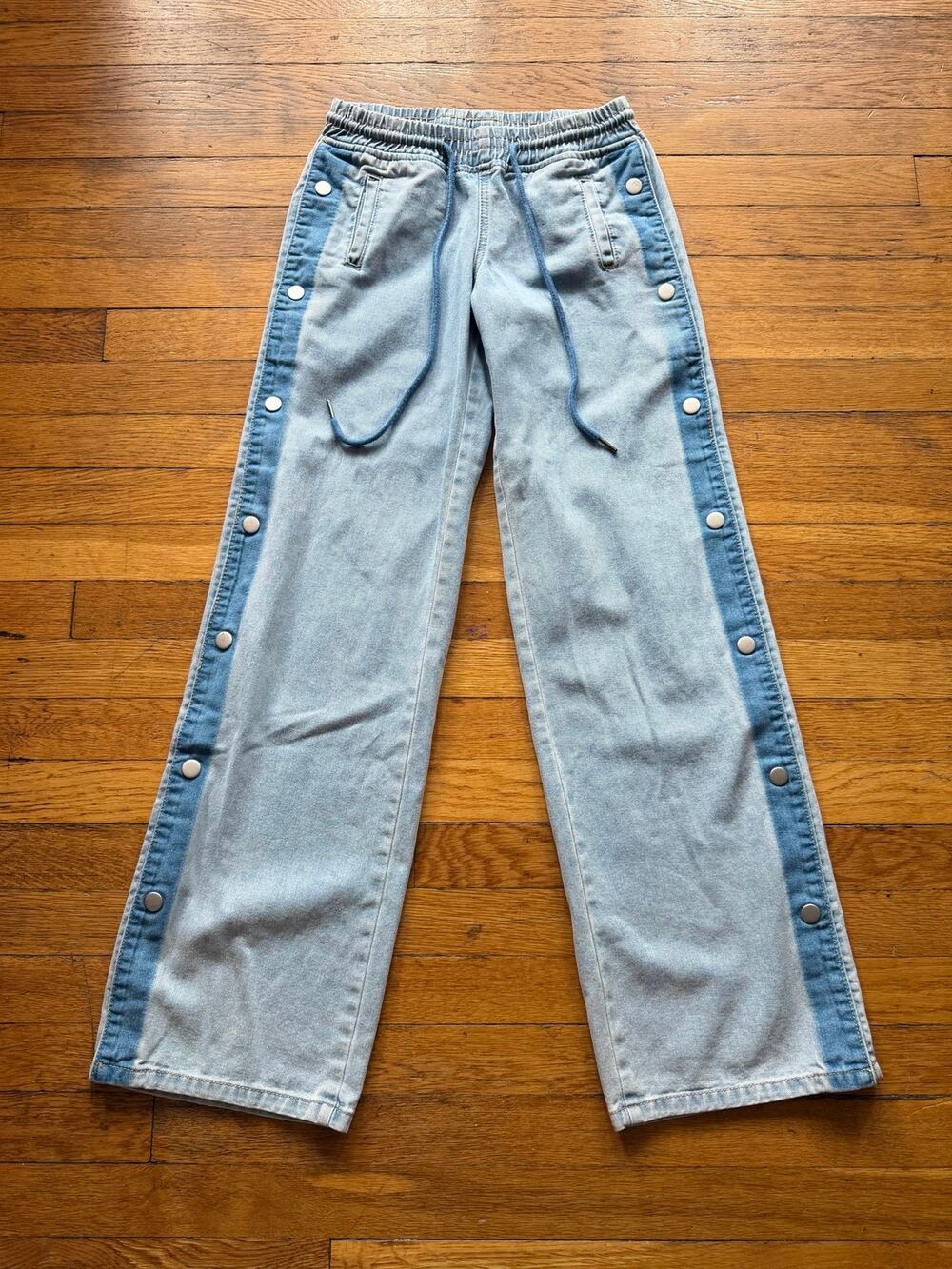 AUSTIN LANDING Pull-On Snap Side Jeans Juniors sz 1